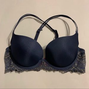 La Senza 32C blue & gold “beyond sexy” bra